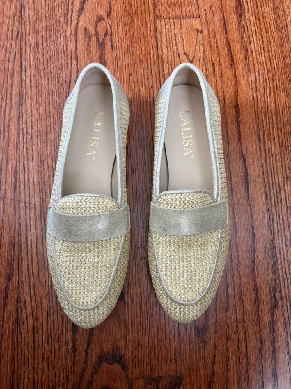 LALISA Sabina Cosmo Loafers in Champagne Women’s Size 38